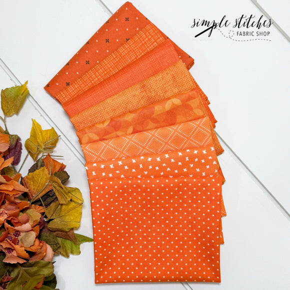 Orange Simple Bundle (8) Fat Quarter Bundle