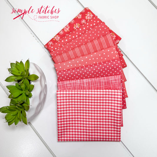 Coral Simple Bundle (6) Fat Quarter Bundle