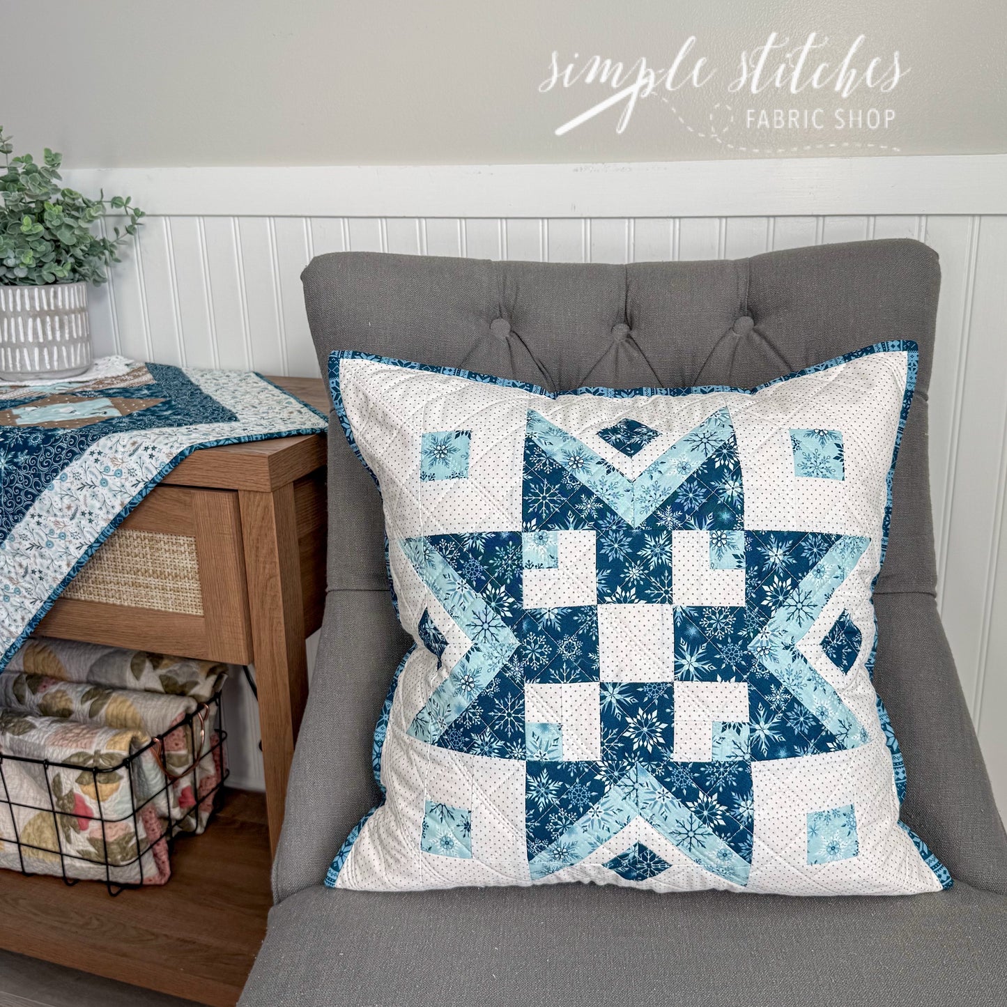 Winter Flurries Pillow Pattern