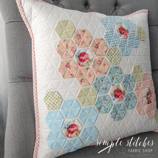 Floral Hexie Pillow Paper Pattern - WHOLESALE (set of 10)