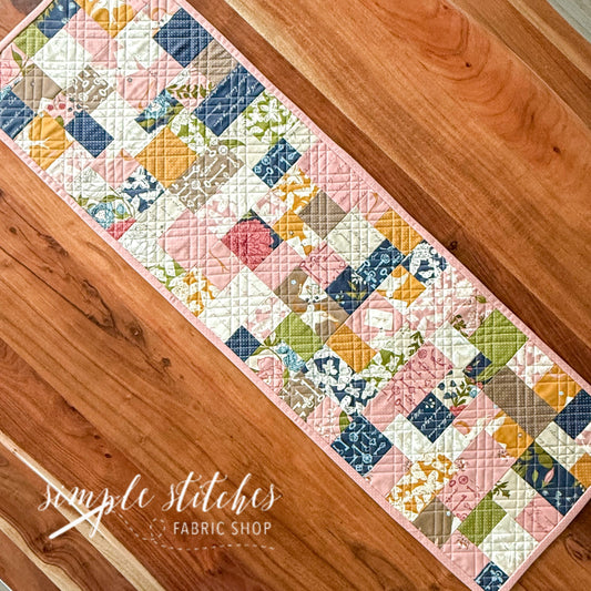 Mini Brick Road Table Runner - Handmade by Janette