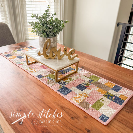 Mini Brick Road Table Runner - Handmade by Janette