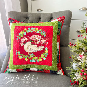 Winterly White Dove Pillow - made by Meg