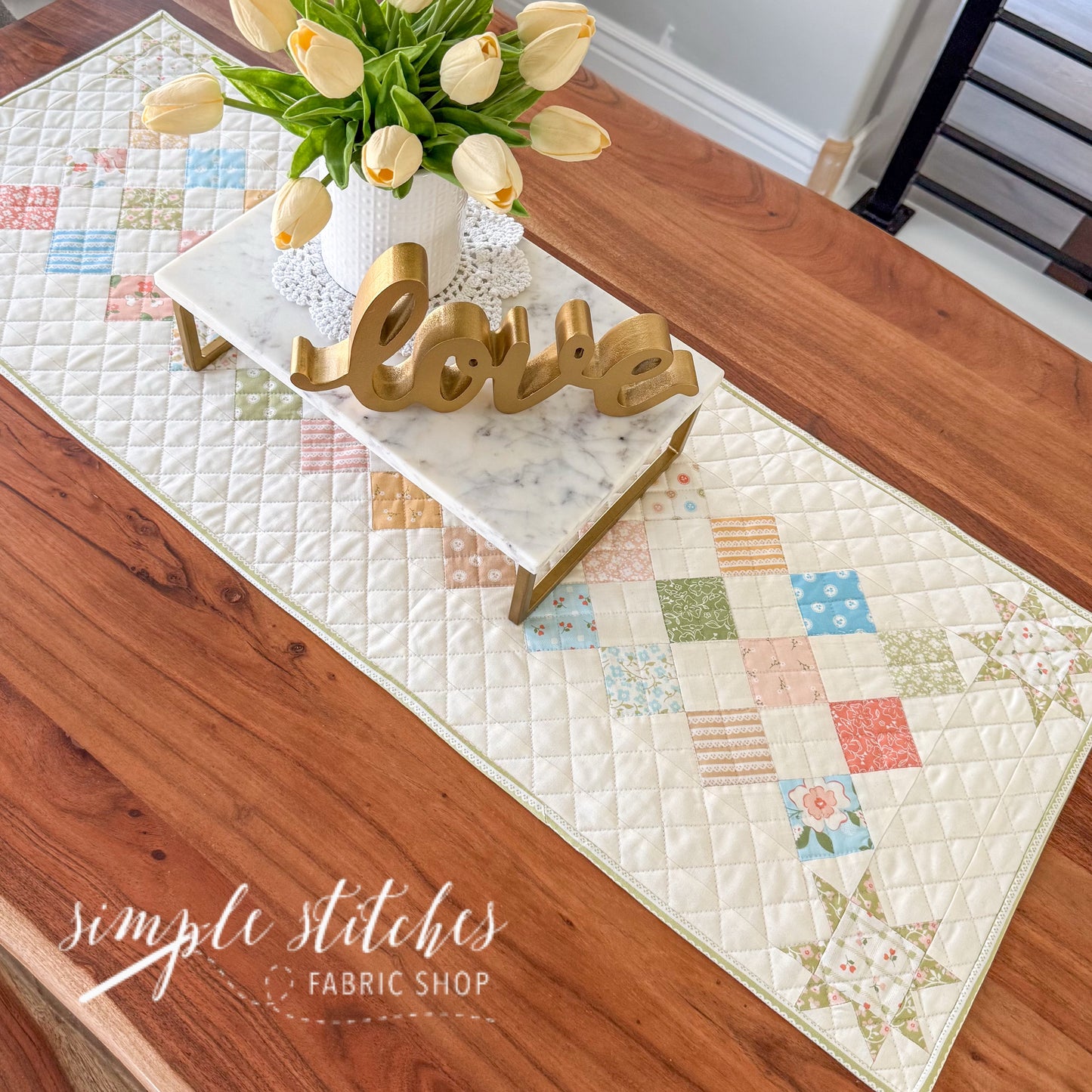 Checkers and Stars Paper Pattern