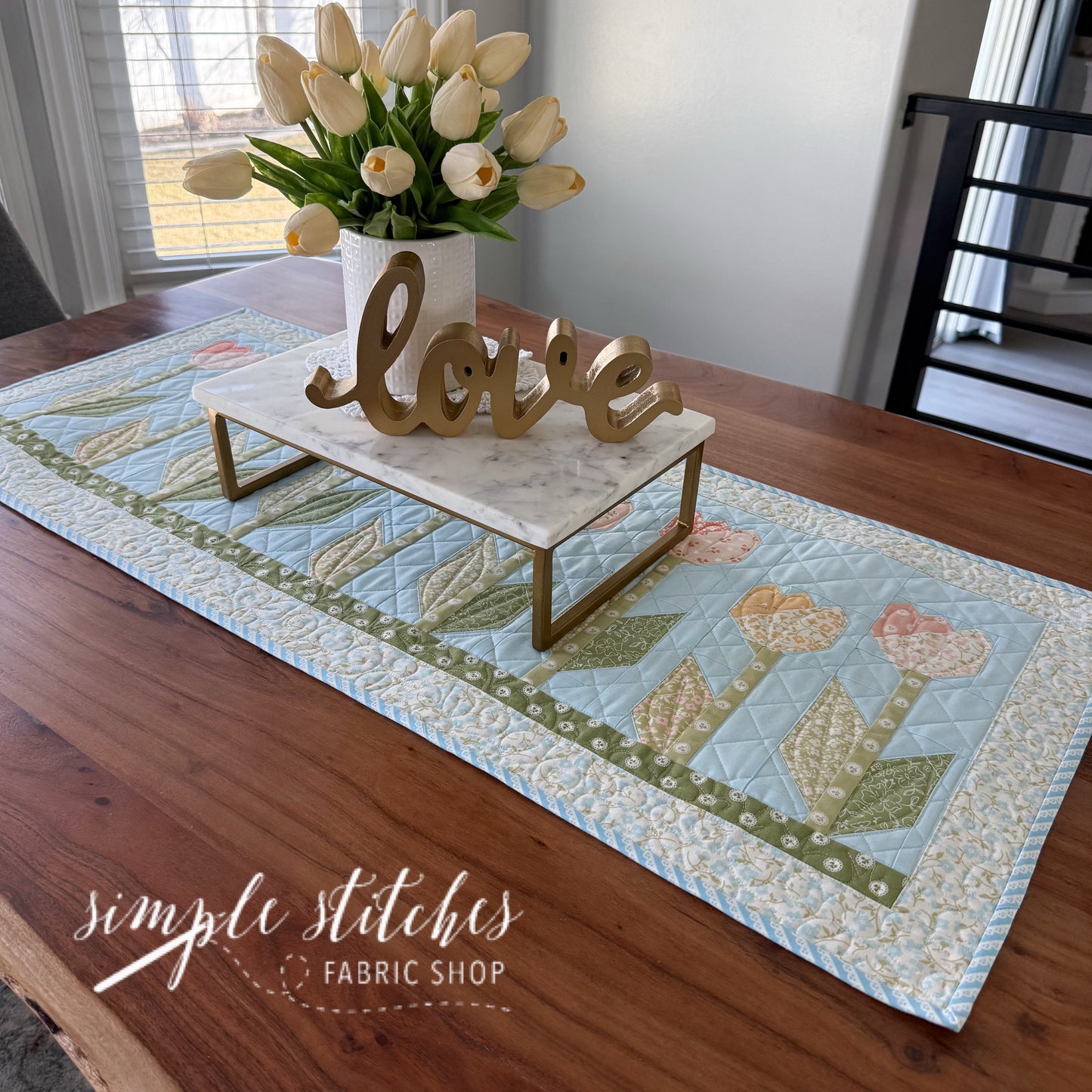 Spring Tulip Runner FINISHING PDF Pattern