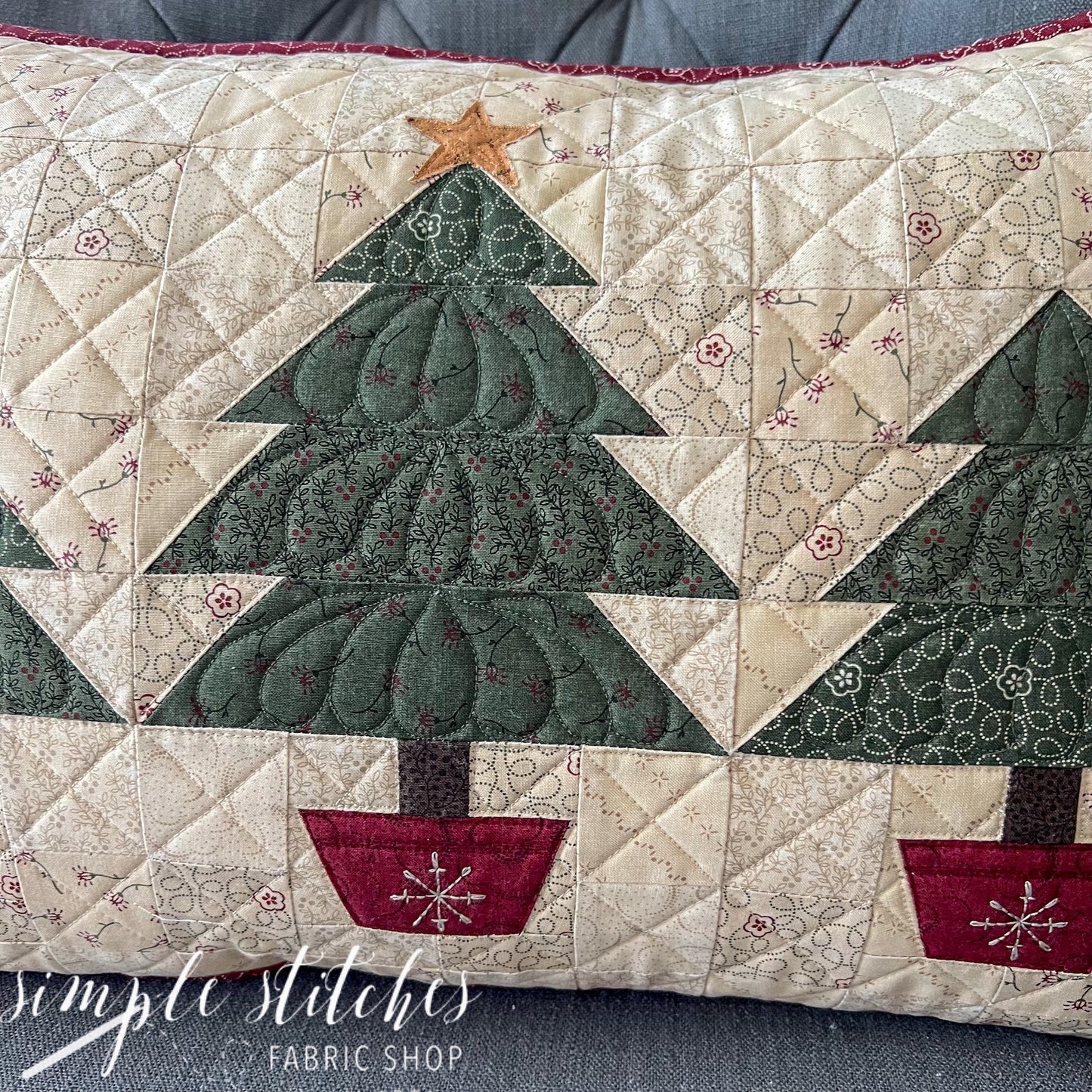 Vintage Tree Farm Pillow Paper Pattern