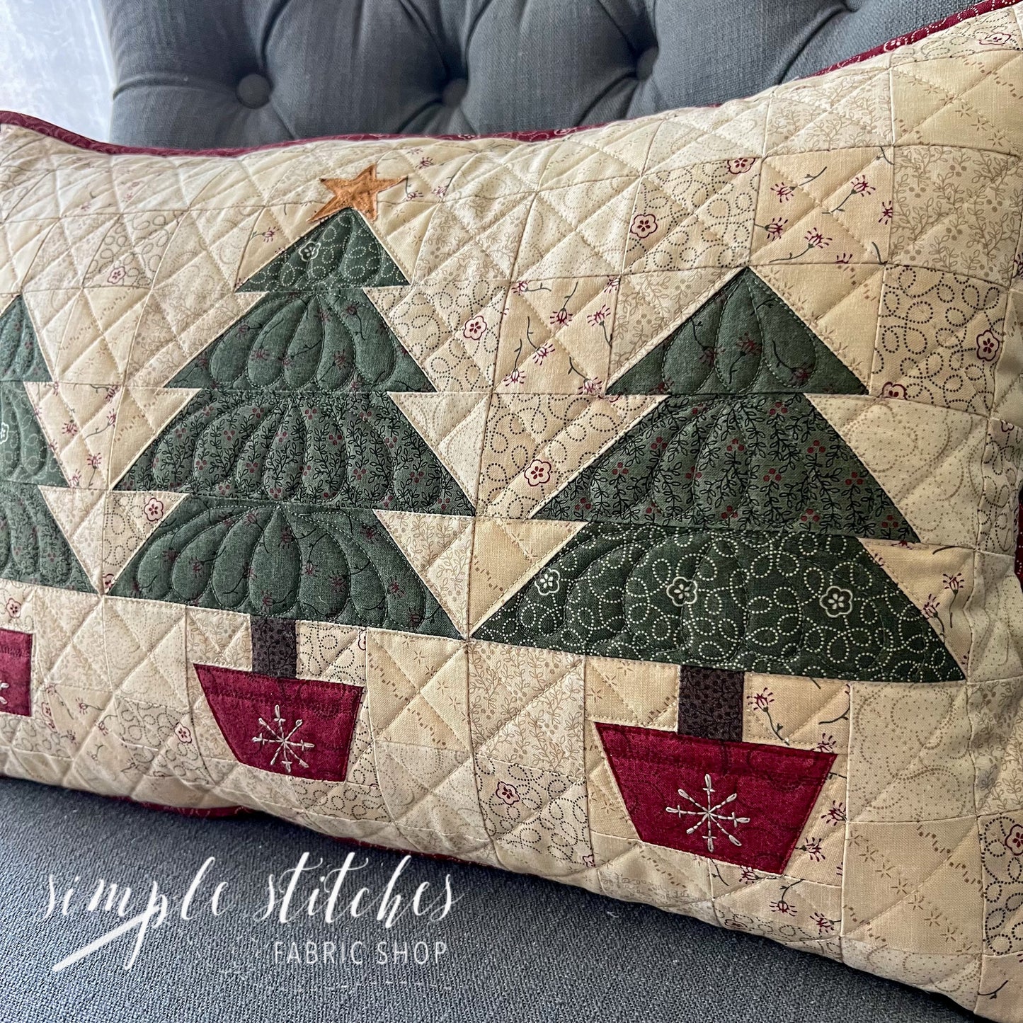 Vintage Tree Farm Pillow Paper Pattern