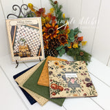 Daisy Chain Quilt Kit - Navy Border