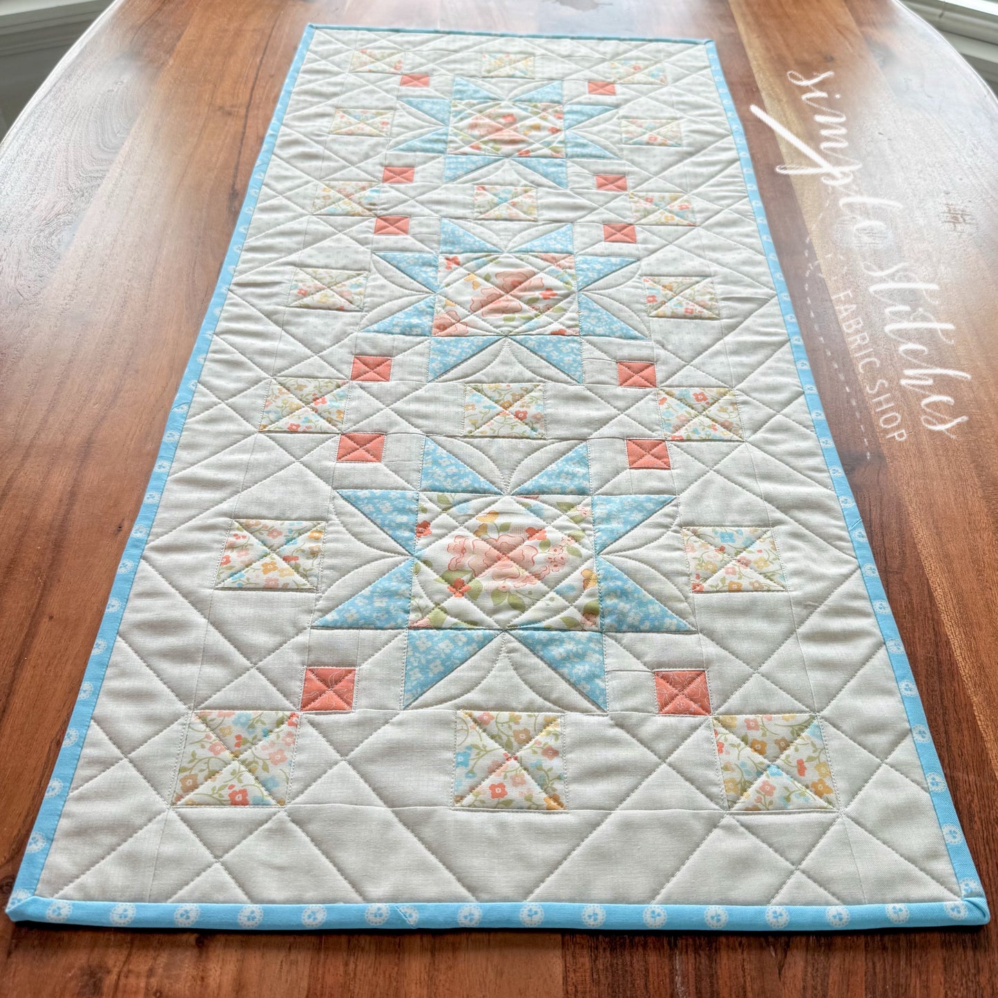 Serenity Runner Kit - Dainty Meadow Peach Backing