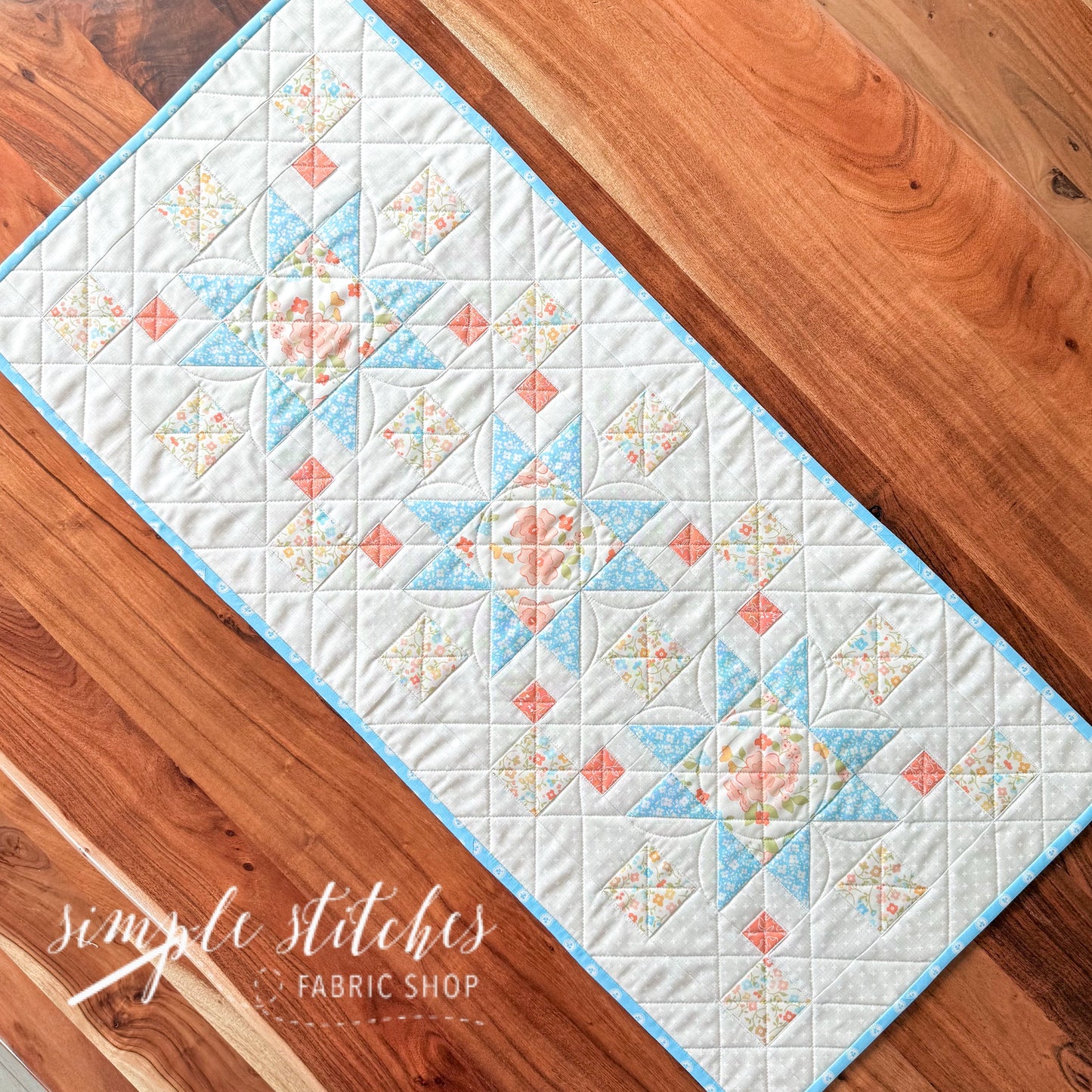 Serenity Runner Kit - Dainty Meadow Peach Backing