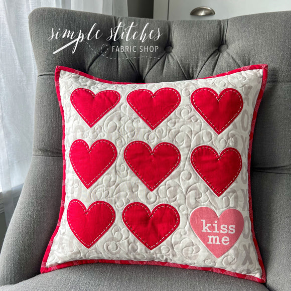 Kiss Me Pillow - made by Myra
