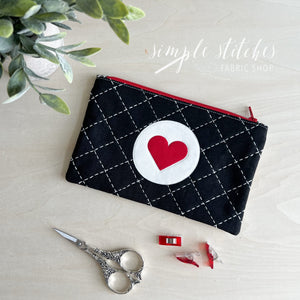 Valentine Zip Bag  - made by Myra