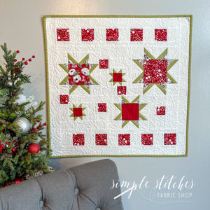 Christmas Stars Wall Hanging - made by Myra