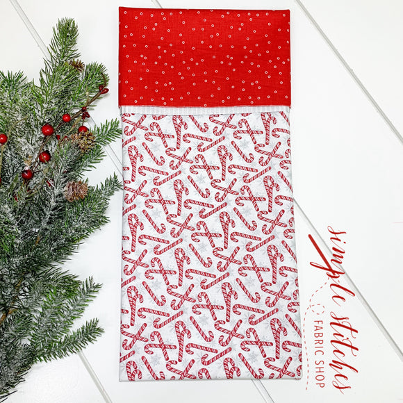 Candy Canes Standard Pillowcase Kit with Free Pattern