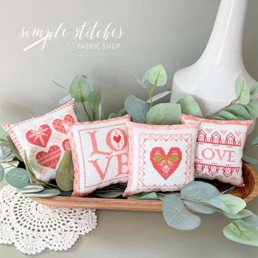Loving Wishes Cross Stitch Pillows Kit