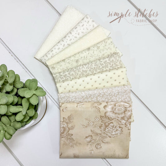 Vintage Favorite Low Volume Simple Bundle (8) Fat Quarter Bundle