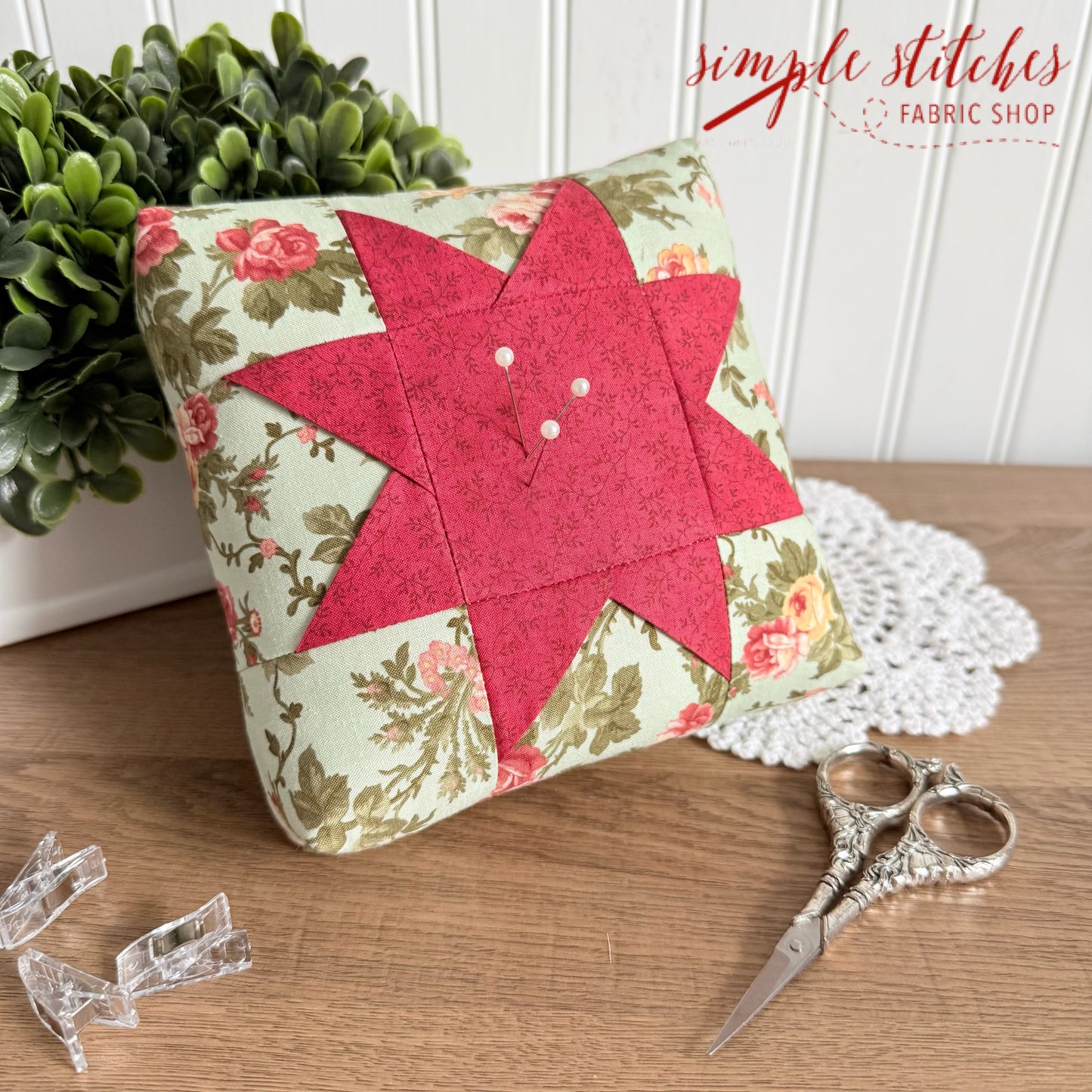 Folded Star Pincushion Pattern