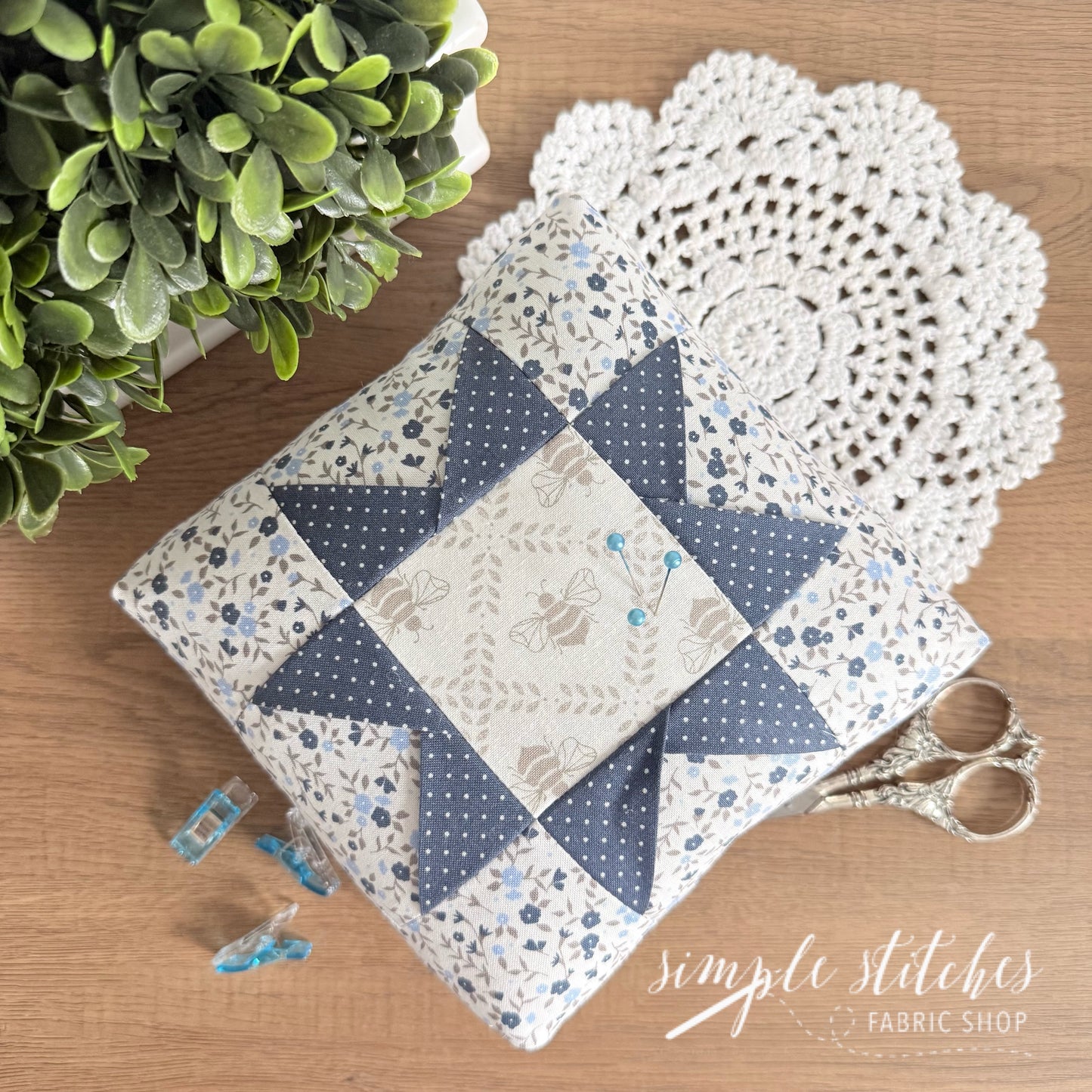 Folded Star Pincushion Pattern