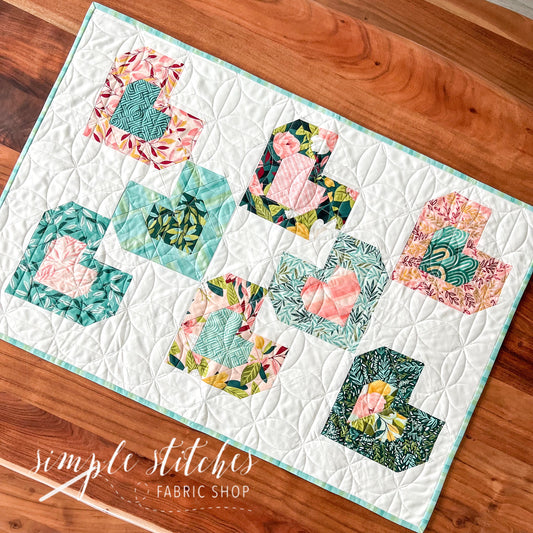 Tossed Hearts Topper- made by Sienna