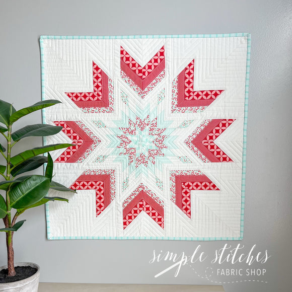 Feathered Star Quilt - made by Myra