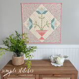 Easter Basket Mini Wall Hanging - Floral backing