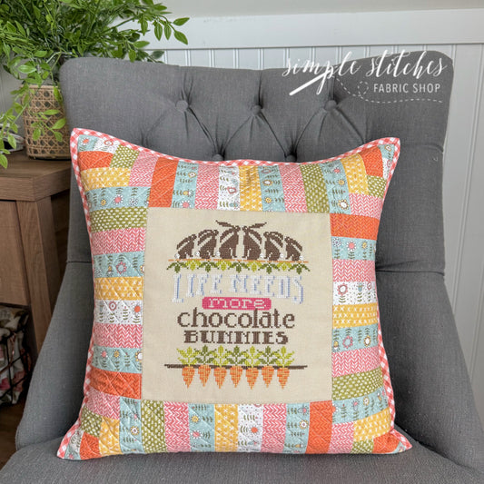 More Chocolate Bunnies Pillow Pattern