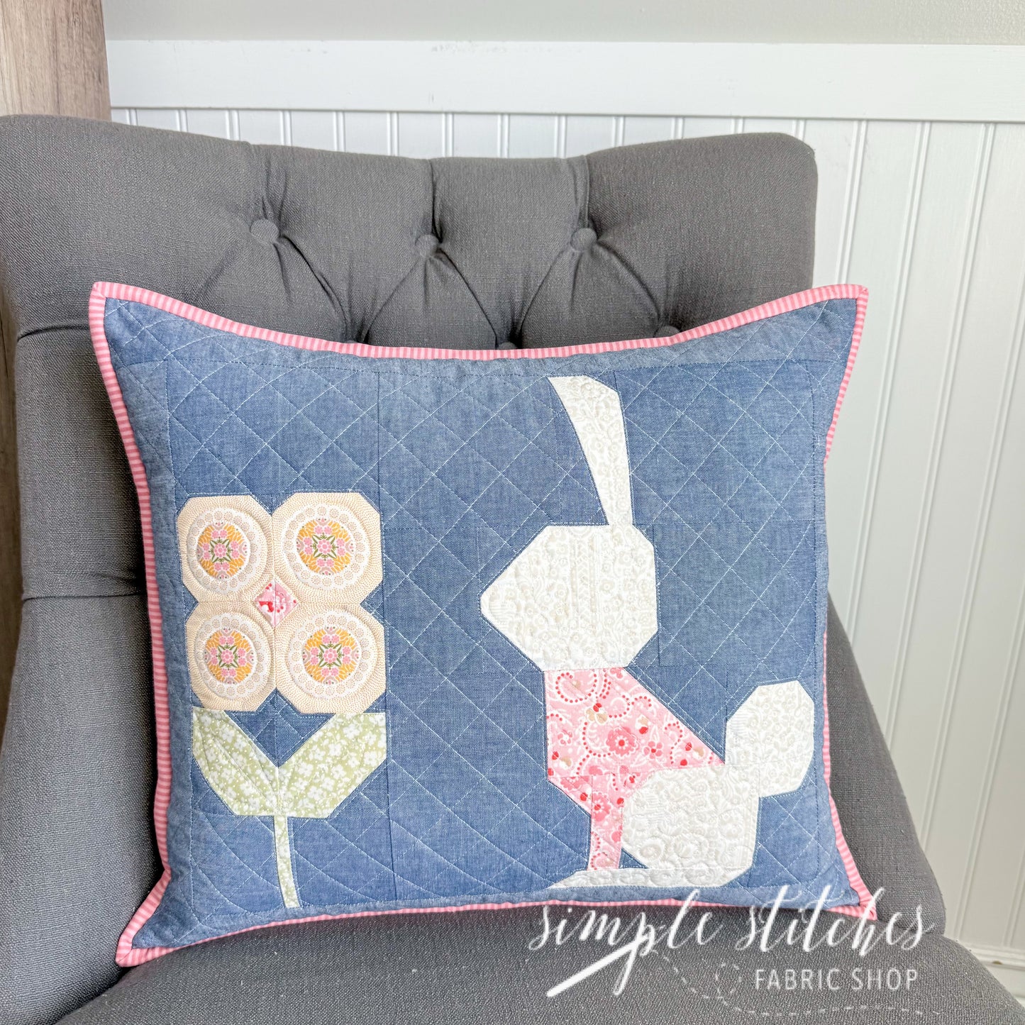 Spring Hare Pillow - FREE DOWNLOAD