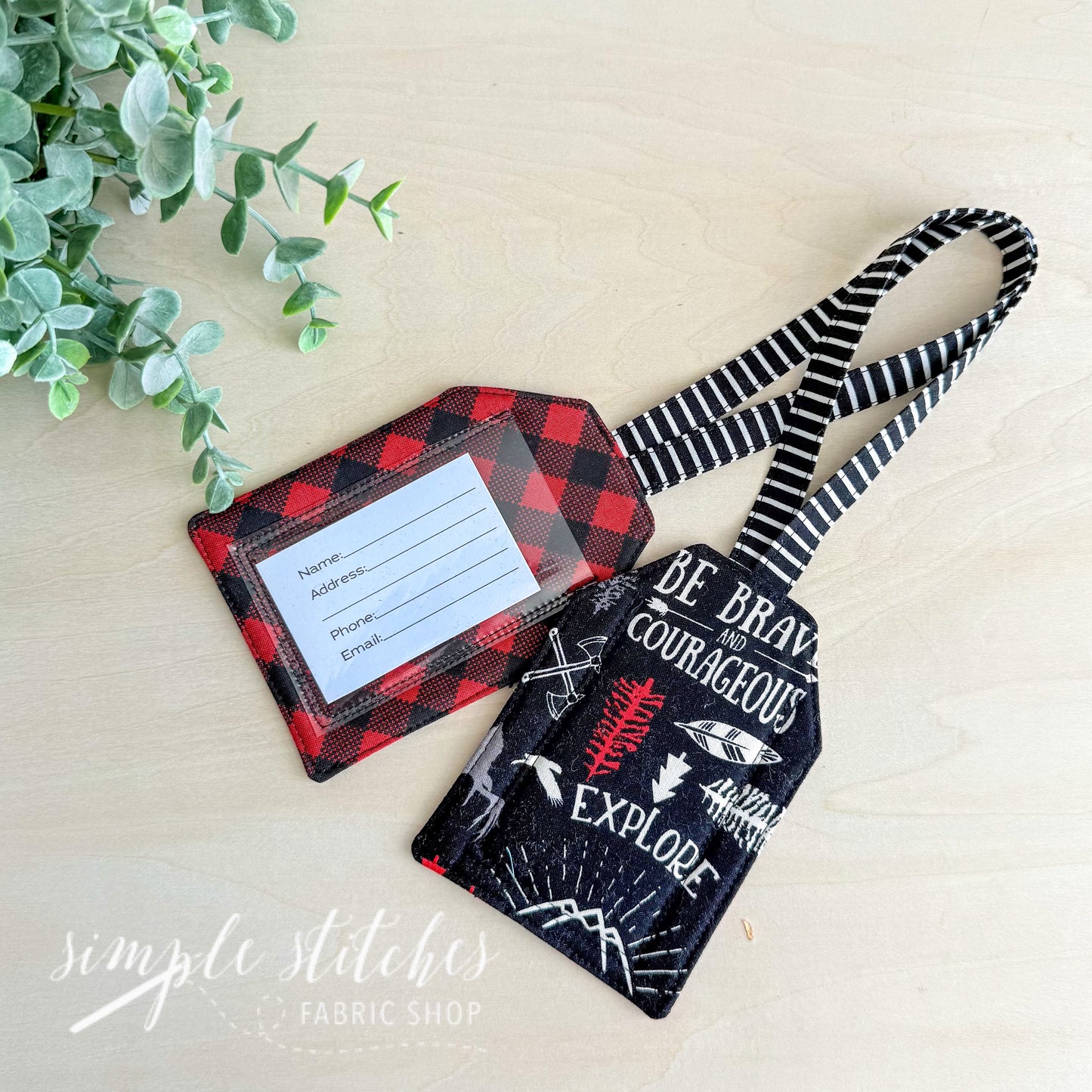 Explore Luggage Tag - made by Myra