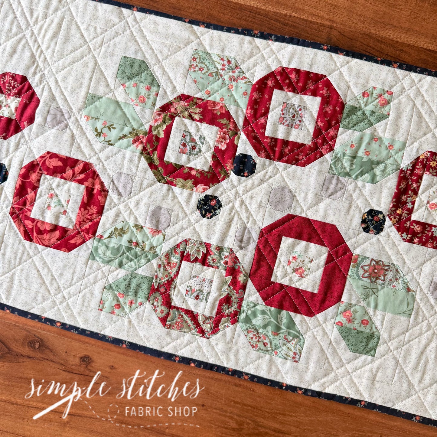 Posies Runner Kit -Midnight & White Backing