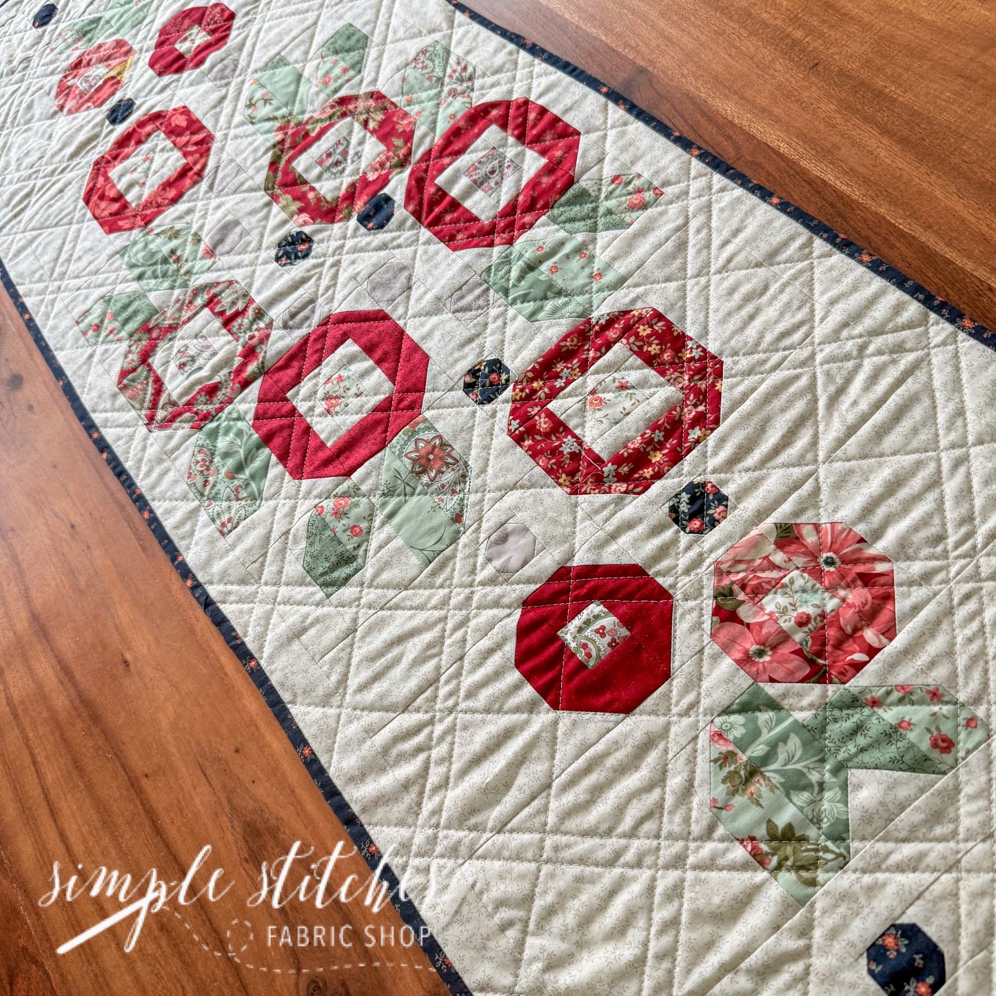 Posies Runner Kit -Midnight & White Backing