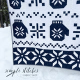 Winterberry Quilt Kit - Navy