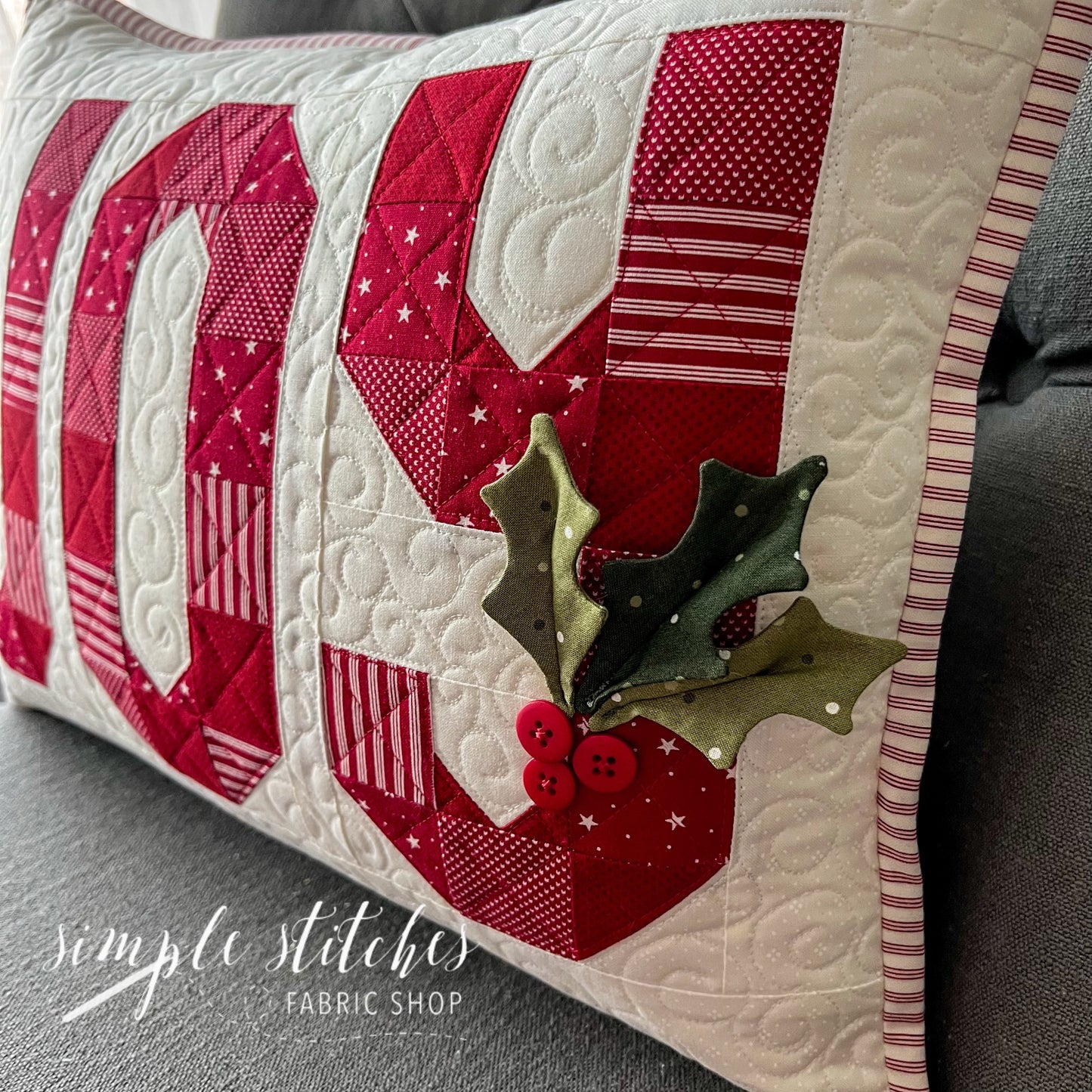 Joyful Pillow Kit - Flowers Backing