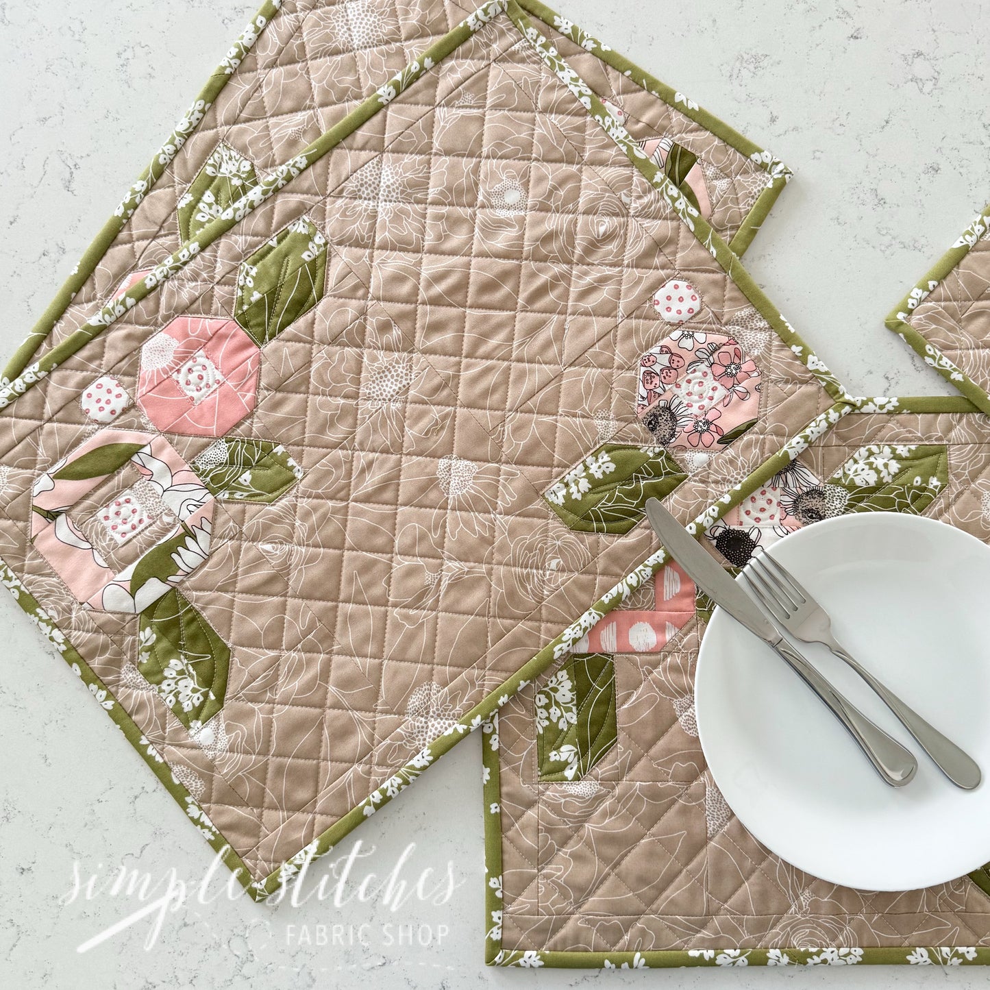 Posies Placemats (4 count) - made by Myra