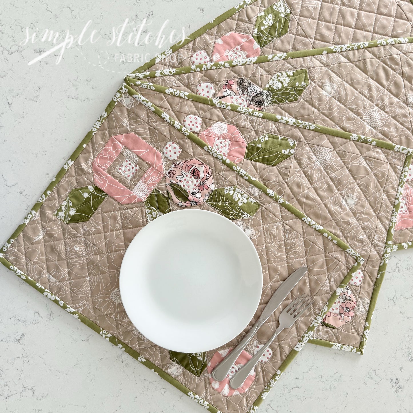 Posies Placemats (4 count) - made by Myra