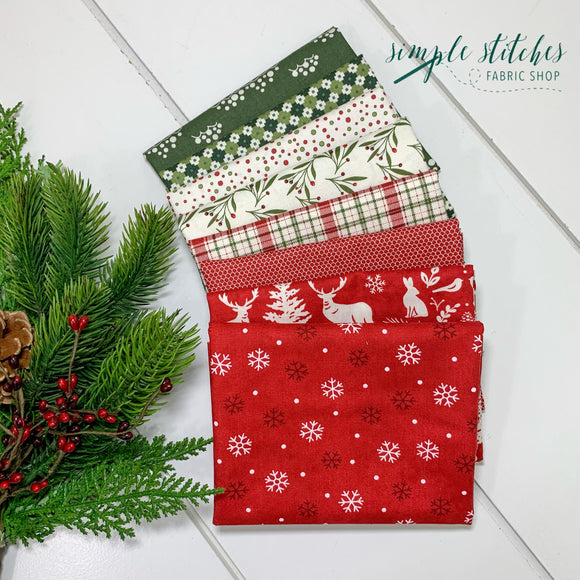 Vintage Christmas Simple Bundle (8) Fat Quarters