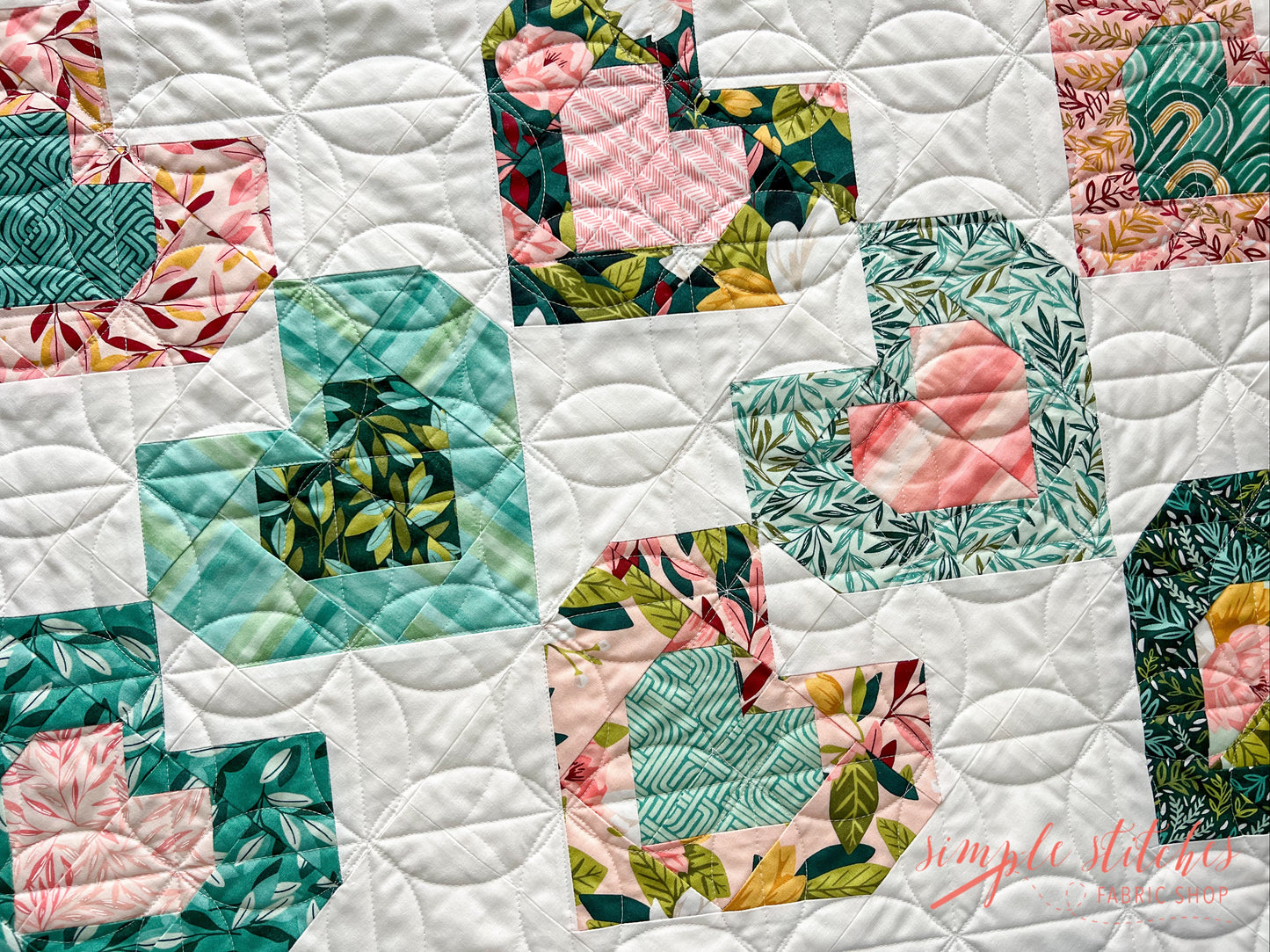 Tossed Hearts Topper- made by Sienna