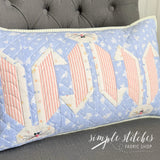 Garden Patch Bunny Pillow PDF Pattern