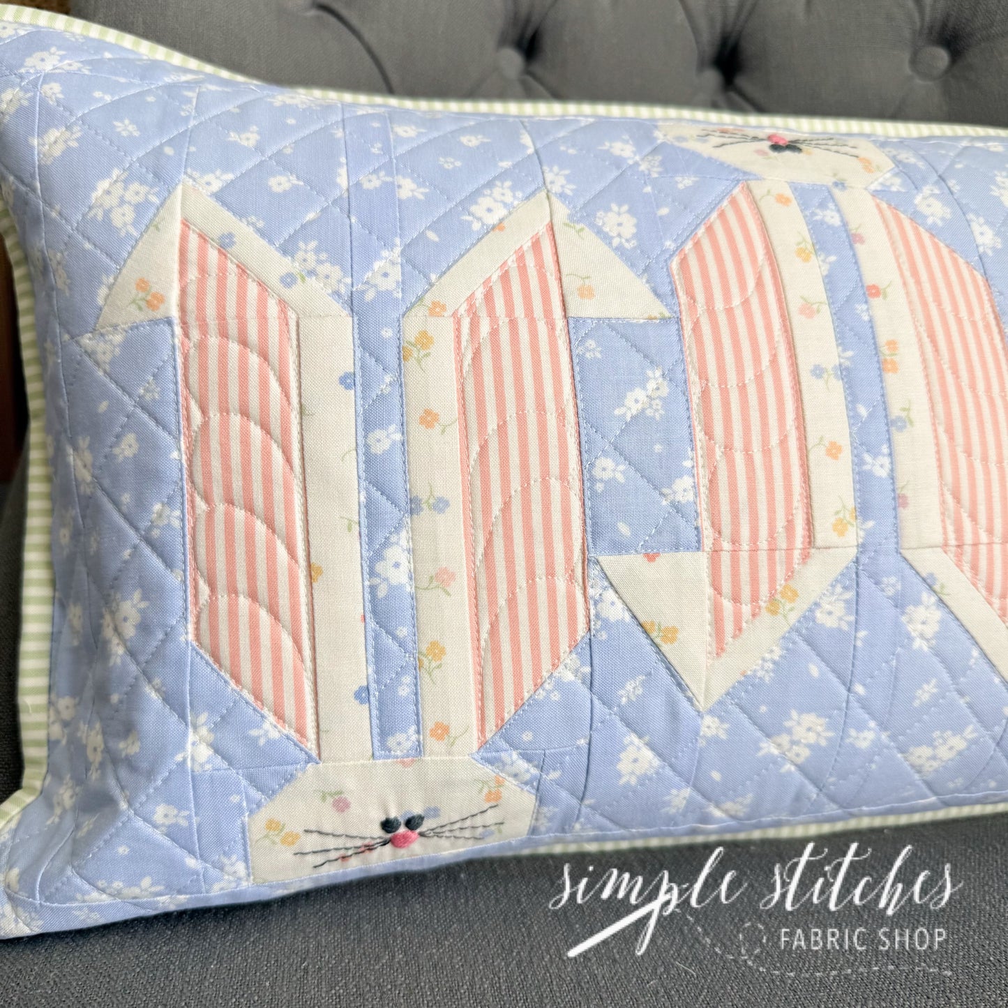 Garden Patch Bunny Pillow Pattern