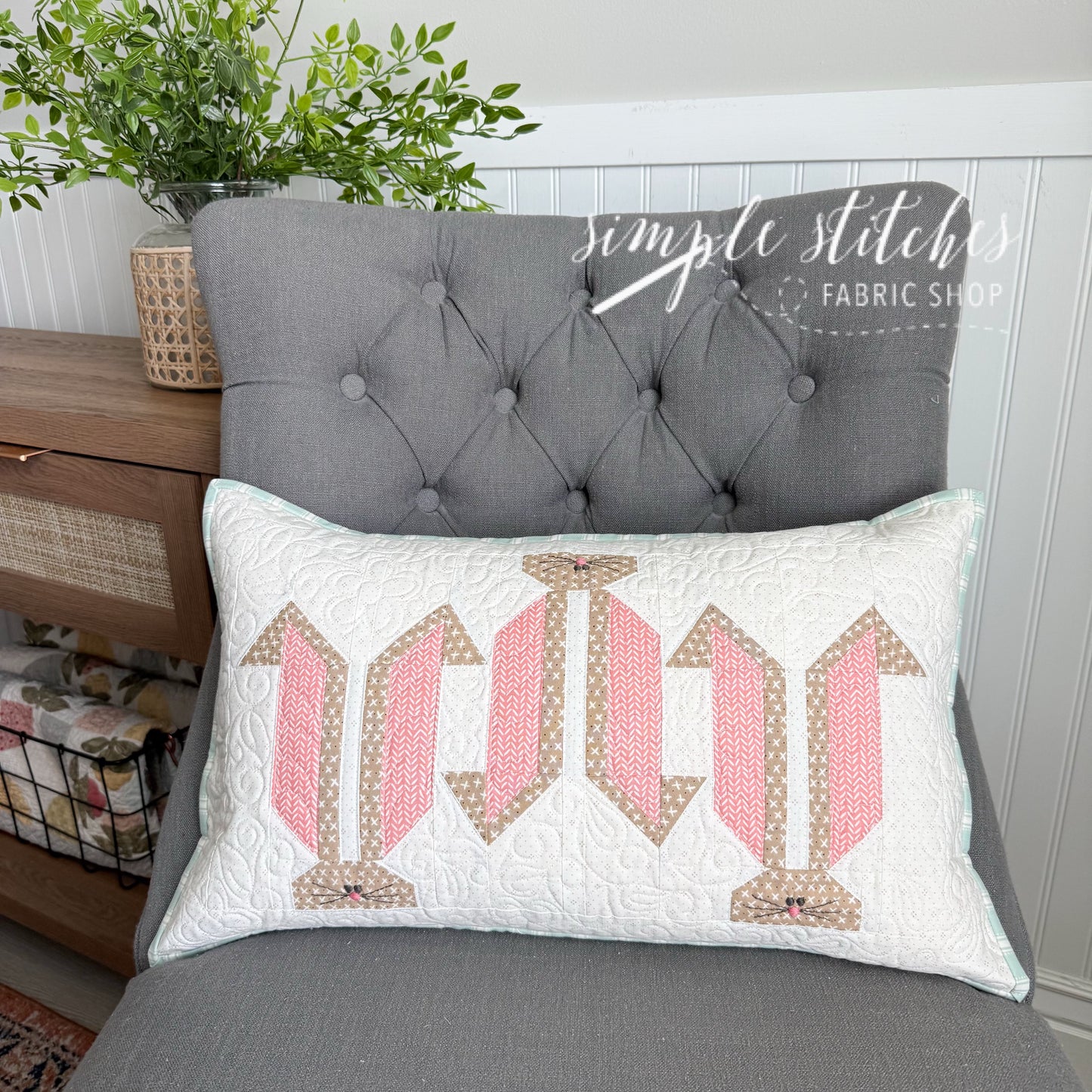 Garden Patch Bunny Pillow Pattern