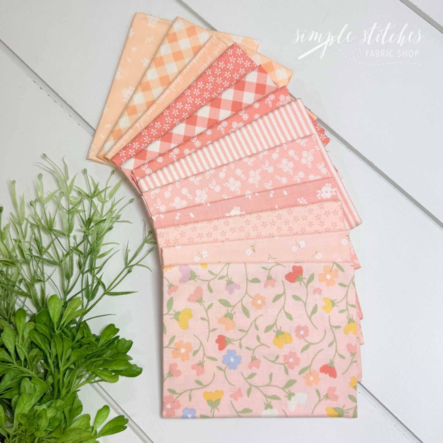 Pastel Prairie Petal Simple Bundle (12) Fat Quarters