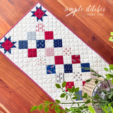 Checkers and Stars Runner Kit - Red Backing