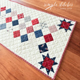 Checkers and Stars Runner Kit - Red Backing