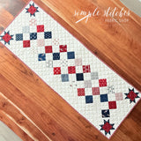 Checkers and Stars Runner Kit - Red Backing