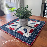 Corner Dresdens Mini Quilt - Circle Backing