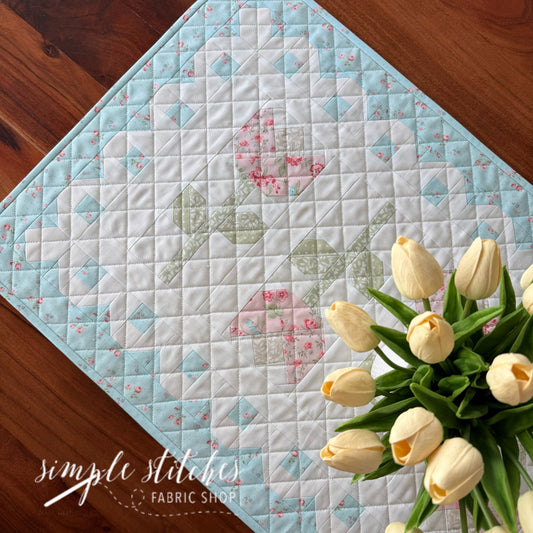 Spring Lace Tulips Runner - Abide Small Floral