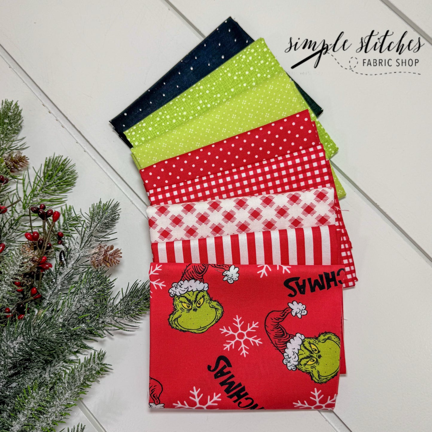 Grinch’s Simple Bundle (8) Fat Quarter Bundle
