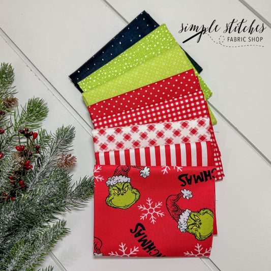 Grinch’s Simple Bundle (8) Fat Quarter Bundle