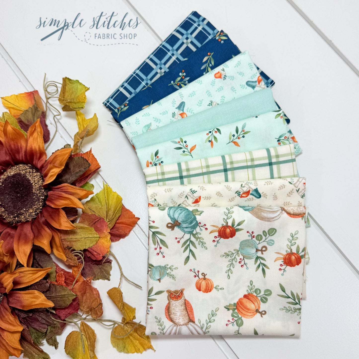 I Love Fall Most of All Simple Bundle (8) Fat Quarter Bundle