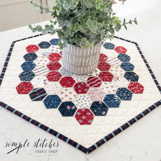 Hexie Topper Paper Pattern - WHOLESALE (set of 10)