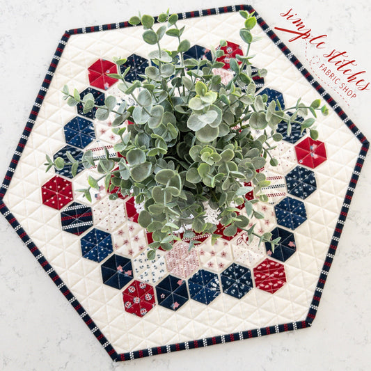 Hexie Topper Paper Pattern - WHOLESALE (set of 10)